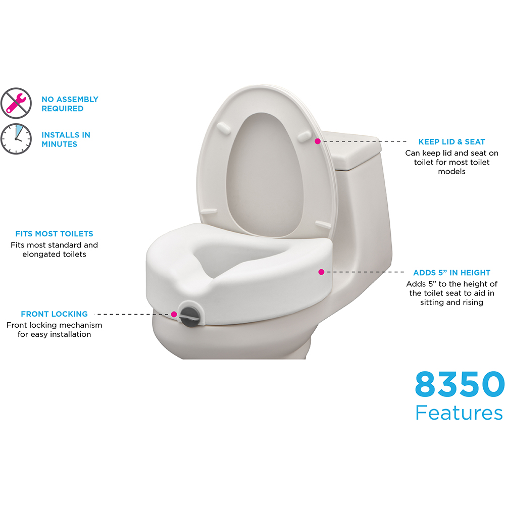 Toilet Seat Riser with features